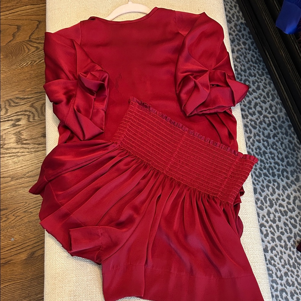 Elegant Red Women's Skort